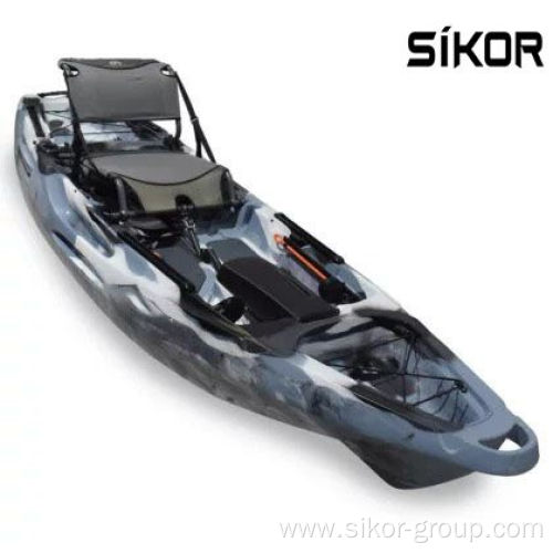 Sikor Single Seat One Person 10ft Fishing Sit On Top Canoe Lldpe Plastic Canoe/kayak plastic kayak